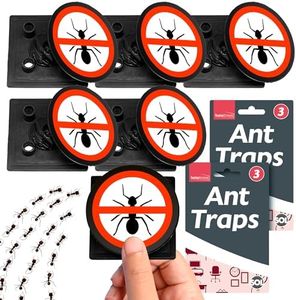SOL 6pk Ant Traps, Bait Stations for UK Home Indoor and Outdoor Use, Attracts and Kills, Easy to Use and Dispose, Effective Killer for Pest Control, Ideal for Stopping Infestations