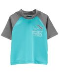 OshKosh B'Gosh Boys' Rashguard, Turquoise, 4T