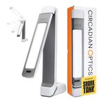 Circadian Optics Lumos 2.0 Light Therapy Lamp | As Seen On Shark Tank | 10,000 LUX Ultra Bright LED | Full Spectrum UV Free | Adjustable Light Panel | Turn On Your Day (Plastic)