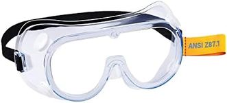 Heden Seger Safety - 1 Pack Goggles Clear Wraparound Safety Glasses Eye Impacted Sealed Protective Work Goggles Over Spectacles DIY Lab Grinding Garden Gardening