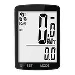 Nellvita NWP-7 Multi Function Wireless Bicycle Cycling Computer Waterproof Bike Speedometer Odometer with 3'' Large LCD Display