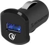 Scosche USBCQC-RP 18W Qualcomm Quick Charge 3.0 Car Charger compatible with all Qualcomm 3.0, 2.0, Samsung Adaptive Fast Charge and USB Devices