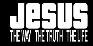 Thistle Brook Cottage Jesus The Way The Truth The Life Christian Car Decal Sticker Back Window Transfer 3.5H x 7W White