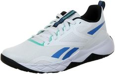 Reebok Men's Nfx Trainer Trainers, Footwear White Kinetic Blue Black, 9.5 US