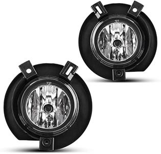 AUTOSAVER88 Fog Lights Compatible with 2002 2003 2004 2005 Ford Explorer 02-05 Fog Light Replacement,with 12V 42W H10 Bulbs,OE Style Real Glass Clear Lens