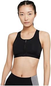 Nike DD1205 W NK DF SWSH ZIP FRONT BRA Sports bra women's black/white L