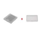 Ruitroliker 10pcs Game Cartridge Case Clear Protection for Gameboy Color GBC & 10pcs Games Case Dust Cover White protecton for Gameboy Advance GBA