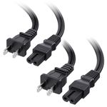 Cable Matters 2-Pack 2 Slot Polarized Power Cord (NEMA 1-15P to IEC C7) 10 Feet