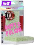 Onyx Professional 2 in 1 Pumice Stone, 100% Siliglass Callus Remover for Feet, Elbows, Knees, Dead Skin, Heels, Hands, Foot File Scrubber Exfoliator Removes Hard, Rough, Dry Skin