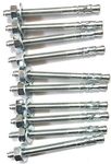 Wedge Type Fully Threaded Design Expansion Zinc Plated Anchor Bolts size (10mm X 150mm) (10)