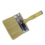 Magimate Deck Stain Brush 5-inch Staining Applicator Paint Brush for Walls Masonry Shed and Fence, Soft Blending Bristle Paintbrush Wide and Thick Attachable Threaded Painting House Brush