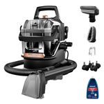 Bissell Portable Wet & Dry Vacuum Cleaner|HydroSteam Technology removes Curry & Tough Stains|Deep Cleans Carpet, Sofa, Curtains, Mattress & Refreshes Garments|2 Yrs Warranty|Cleaning Formula incl