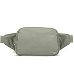 Everywhere Belt Bag Large 2L, Pander Waterproof Everywhere Fanny Pack Purse for Women and Men with Adjustable Strap. (Grey Sage)