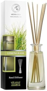 Reed Diffuser Lemongrass 100ml with Rattan Sticks - Room Diffuser - Home Fragrance - Aromatherapy Air Freshener - Scented Diffuser