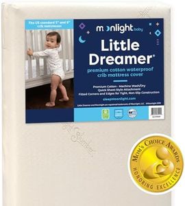 Moonlight Slumber Little Dreamer Crib Mattress Cover, Ecru, Hypoallergenic - Mattress Not Included