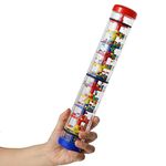 Rainmaker 12 inch Rain Stick for Babies Rattle Tube Rain Stick Shaker Music Sensory Auditory Instrument for Baby Child Girl (12 inch)