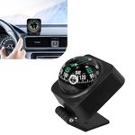 SWQS Upgraded Car Compass,2.6x2.2x2.1 Car Compass Dashboard with Adjustable Angle, Portable Compasses for Car Dashboard Auto Accessories for Camping, Travel, Hiking Universal HD Digital Compasses Ball