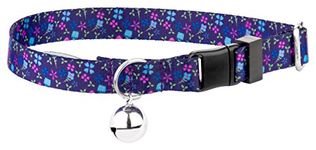 Country Brook Petz - Blueberry Fields Cat Collar - Floral Collection with 8 Charming Designs