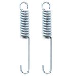 SG Store 2PCS 110mm Length Motorcycle Kickstand Kick Side Stand Spring Metal Kickstand Return Spring Replacement for Motorbike Motorcycle Silver