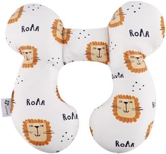 vocheer Baby Travel Pillow(Upgraded), Head and Neck Support Pillow for Pushchair, Car Seat,Stroller（Lion）