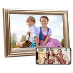 WiFi Digital Photo Frame 10.1 Inch IPS HD Cloud Smart Digital Picture Frame,16GB Storage, Wall Mountable, Auto-Rotate, Share Photos via App, Auto-Rotate, Send Photos from Anywhere