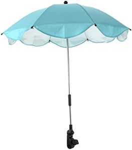 B Baosity Baby Infant Stroller Parasol Detachable Waterproof Adjustable Universal Umbrella Rain 360 Degree Sunshade Canopies for Strollers Bike Pram, Lake Blue