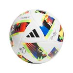 adidas Unisex-Adult MLS 24 Training Soccer Ball, White/Black/Solar Gold, 5