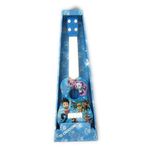 TD CREATIONS Kids 4 String Guitar Toy, Small Musical Instrument for Beginners, Cartoon Design (Boys-Style Blue)