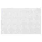 sharprepublic Clear Epoxy Resin Dome Stickers 25mm 1 Inch Self Adhesive Bottle Caps (100)