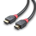 Black-i Ultra High Speed HDMI 2.1 certified Cable 8k@60hz 4k@120Hz; E-Arc enabled ; 48 Gbps/High speed with ethernet for Laptop,PC,PS,Xbox, Blue ray player, Set-up box and television 1.5 Meter