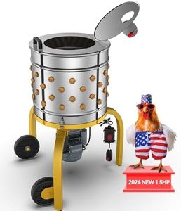 2024 Latest Washer Defeathering 1.5HP 120VAC Large Capacity [Chicken Plucker Machine], Feather Plucking All in One chicken Dryer Combination Laundry Drain Pump Combo Spinner (Chicken Plucker)