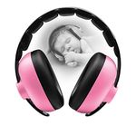 BTKCARE Baby Ear defenders-CE&UKCA Certfied-Noise Cancelling Headphones for Babies and Toddlers for 3-24 Months (Pink)