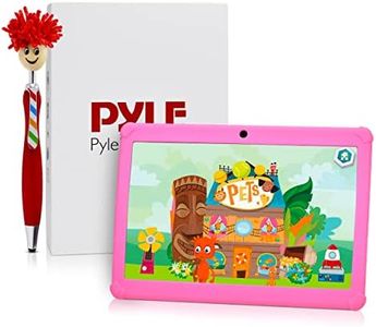 SereneLife Pyle 10.1” Kids Tablet w/Stylus Pen - 10.1-Inch Tablet w/ 1080p HD Display, Dual Camera, WiFi Compatibility, Quad-Core Processor, 1GB RAM, 8GB Storage, Kid-Proof Cover : Electronics