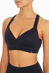 Marika Women's Johanna Molded Cup Seamless Sports Bra, Black, Medium