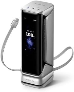 EF ECOFLOW Rapid Pro X Power Bank, 27650mAh 4-Part with 300W Output, Portable Charger with 140W Built-in Cable, for MacBook, iPhone, Laptops, and More
