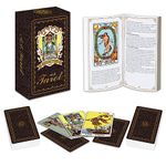 IXIGER Tarot Cards Deck with Guidebook,78 Classic Tarot Cards Deck Standard Size 4.75" x 2.76",Riginal Tarot Card Decks for Beginners and Expert,Future Telling Cards Game. (Black Tarot Cards)