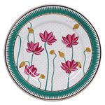 REAL ART Wall Hanging Ceramic Plate 11" Plate 24k Gold Printing Multicolor (SP 7012)