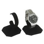 3 Black Velvet Watch Jewelry Bracelet Display Stands