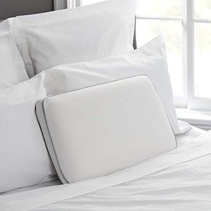 Sealy Essentials Cool & Comfort Reversible Cooling Pillow, Memory Foam, Standard/Queen, White, Queen Size (Pack of 1)