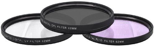 Xit XT62FLK 3-Piece Camera Lens Filter Sets