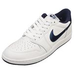 NIKE Air Jordan 1 Low Mens Casual Trainers in White Navy - 11 UK