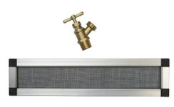 RTS Companies Inc Cylinder Replacement Rain Barrel Screen and Brass Spigot Kit