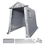 VEVOR Portable Shed Outdoor Storage Shelter, 6x8 x7 ft Heavy Duty All-Season Instant Waterproof Storage Tent Sheds with Roll-up Zipper Door and Ventilated Windows for Motorcycle, Bike, Garden Tools