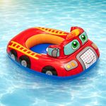 Toy Imagine 23"(60 cm) Inflatable Baby Float for Kids 1–5 Years Swimming Pool Tube with Seat, Anti-Flip Safety Design, Durable Kiddie Swim Ring, Toddler Pool Float for Boys & Girls