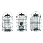 Pack of 3 Premium Wild Bird Hanging Nut Seed & Fat Ball Feeder with Squirrel & Pigeon Proof Bird Feeders UK - Durable Outdoor Peanut Feeders for Birds