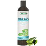 Aloe Vera Topical Gel Sunburn Relief - Soothing, Moisturizer, After Sun - for Face, Body, Hair - Made from 100% Pure Organic Cold Pressed Aloe Vera Gel For Face - with Vitamin C - Made in Canada (240 g (Pack of 1))