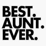 Best Aunt Ever Vinyl Waterproof Sti
