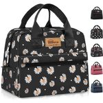 HOMESPON Insulated Lunch Bag Lunch Box Cooler Tote Box Cooler Bag Lunch Container for Women/Men/Work/Picnic (Daisy)