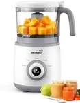 GROWNSY Baby Food Maker One-Button Baby Food Processor Steamer Grinder Blender In One, Auto Cooking & Grinding Baby Puree Maker Blender Machine with Self Clean Healthy Homemade Baby Food BPA Free