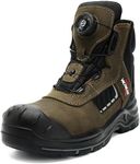 VULTREAK Steel Toe Welding Boots for Men and Women – S3 HRO Certified, Quick Fit System, Heat-Resistant, Waterproof, Slip-Resistant Tactical Work Shoes for Outdoor & Industrial Use